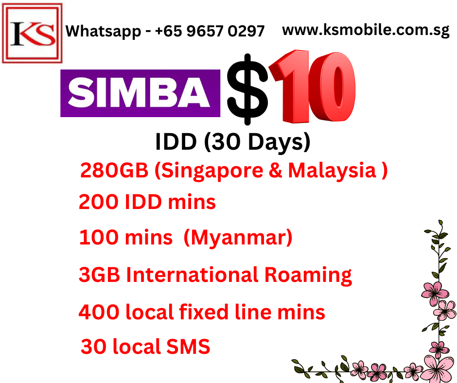 SIMBA 5G $10 PLAN TOPUP