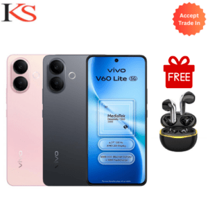 Vivo V60 Lite 5G (12GB+12GB)/512GB + SirenSonic Earbuds 3 ( Pink / Black )